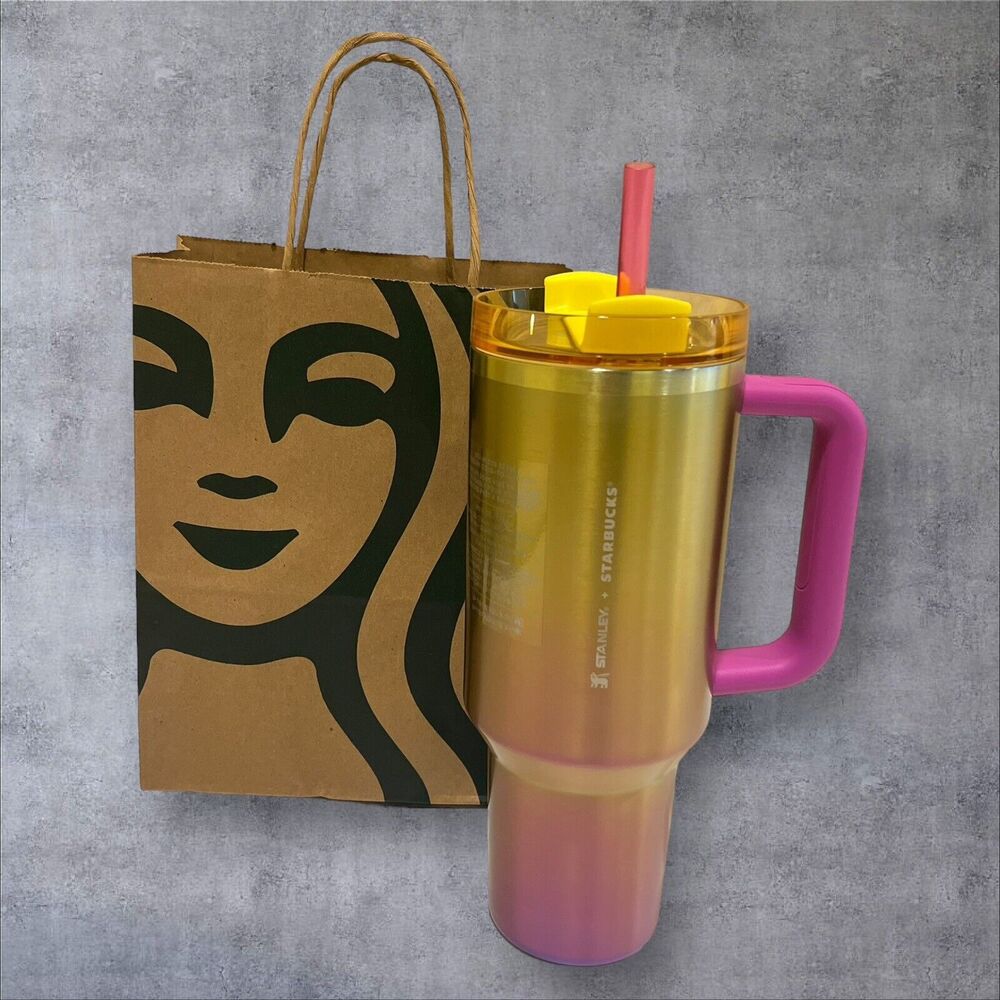 Stanley x Starbucks 40oz Tumbler 2024 Summer Exclusive Colorway Sunset Gradient